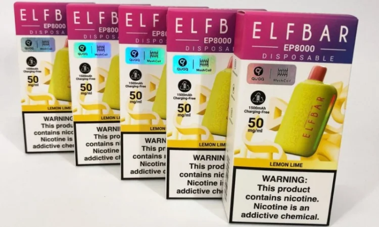 Електрона сигарета Elf Bar EP 8000 тяг, 5%:::Лимон з Лаймом - фото № 3