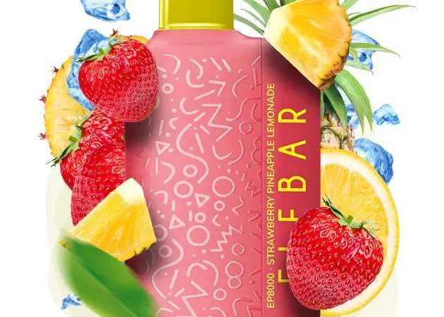 Електронка Elf Bar EP 8000 тяг, 5%:::Полунично-ананасовий лимонад - фото № 1