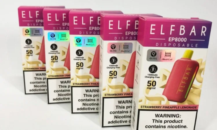 Електронка Elf Bar EP 8000 тяг, 5%:::Полунично-ананасовий лимонад - фото № 2