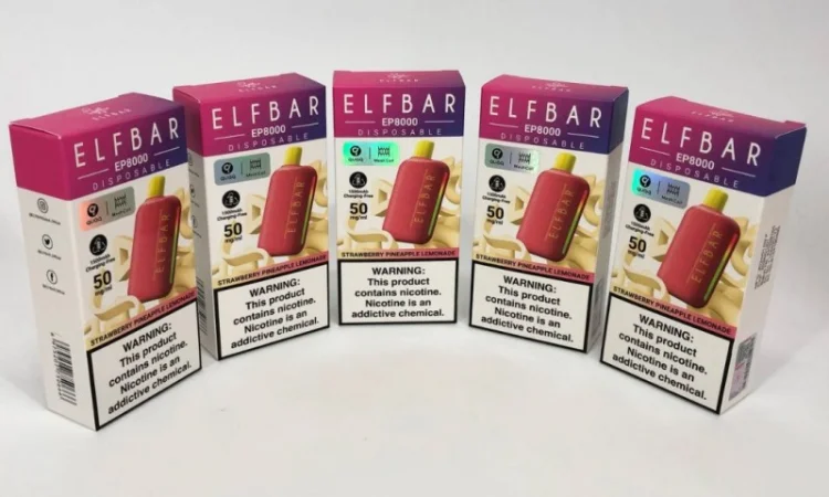 Електронка Elf Bar EP 8000 тяг, 5%:::Полунично-ананасовий лимонад - фото № 3