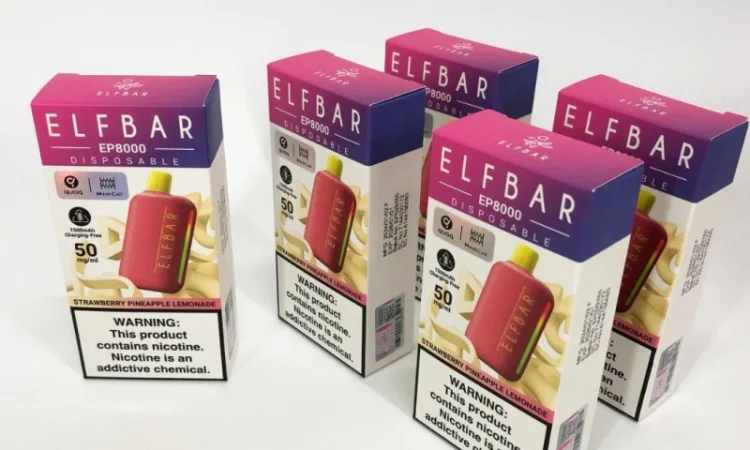 Електронка Elf Bar EP 8000 тяг, 5%:::Полунично-ананасовий лимонад - фото № 4