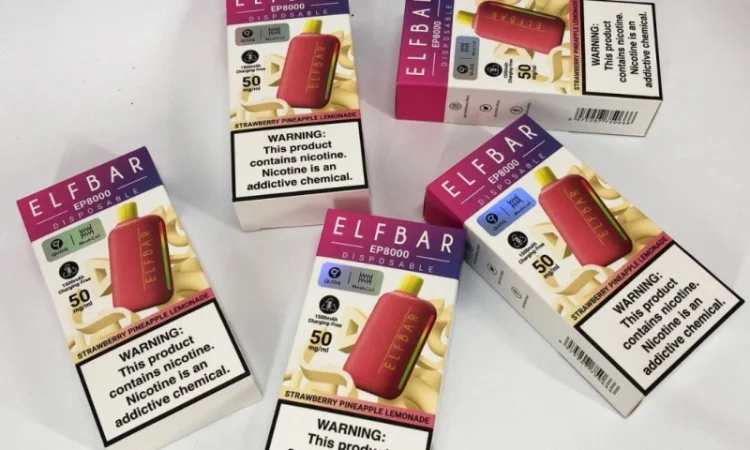 Електронка Elf Bar EP 8000 тяг, 5%:::Полунично-ананасовий лимонад - фото № 5