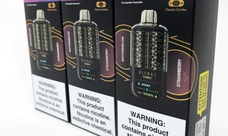 Електронка ELFBAR Combo 25000 тяг. Перемикання смаків:Кавун<=>Полуниця - фото № 2