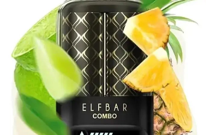 Электронка ELFBAR Combo 25000 тяг. Перемикание вкусов:Лайм<=>Ананас - фото № 1