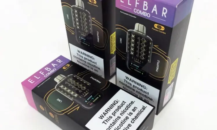 Электронка ELFBAR Combo 25000 тяг. Перемикание вкусов:Лайм<=>Ананас - фото № 3