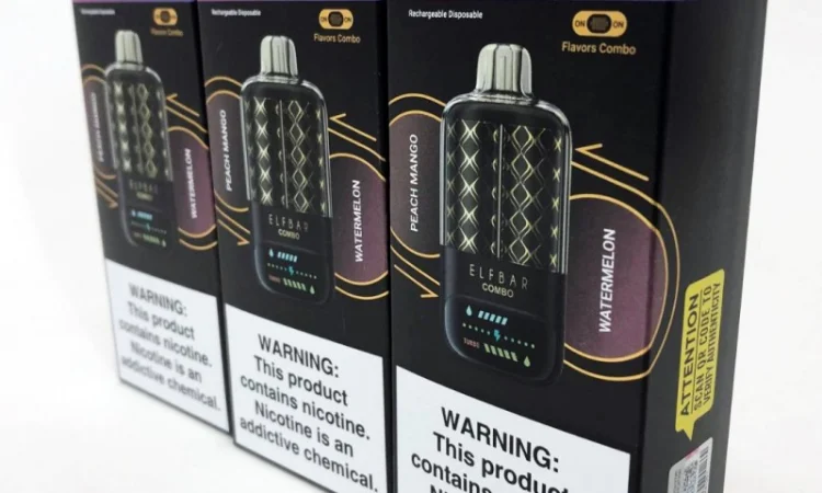 Електронка ELFBAR Combo 25000 тяг. Перемикання смаків:Персик-Манго<=>Кавун - фото № 1