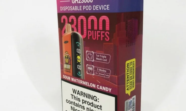 POD система ELF BAR 23000 тяг 5%, Кислі кавунові цукерки - фото № 3