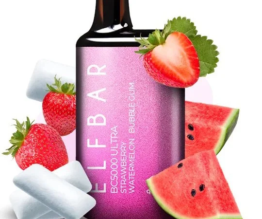 Сигарета Elf Bar BC5000 Ultra • Полунично Кавунова Жуйка • - фото № 1