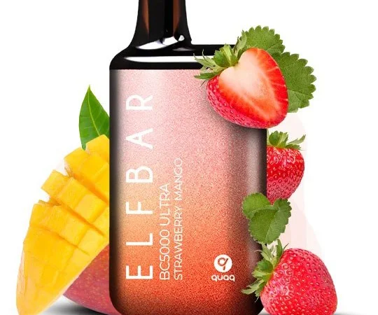 Сигарета Elf Bar BC5000 Ultra • Полуниця • Манго • - фото № 1