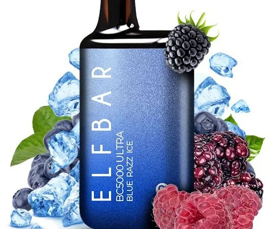 Сигарета Elf Bar BC5000 Ultra • Синя Малина з льодом • - фото № 1