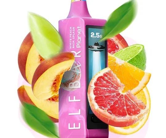 Сигарета ELFBAR Planet 25000 тяг ••• Спалах Білий персик • Баха - фото № 1