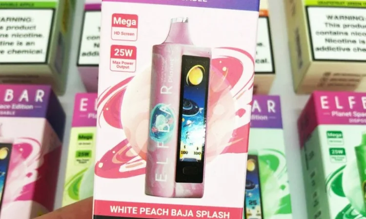 Сигарета ELFBAR Planet 25000 тяг ••• Спалах Білий персик • Баха - фото № 2