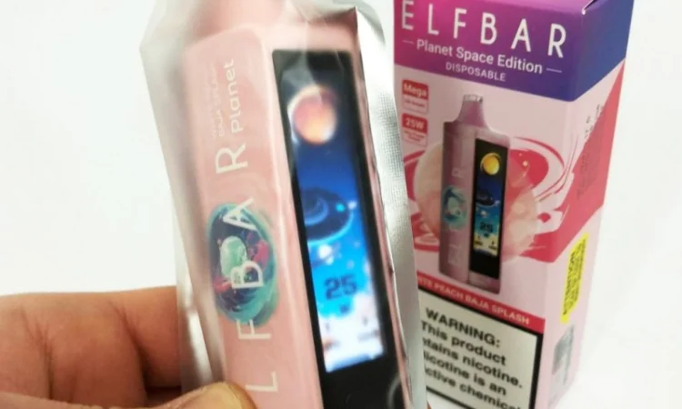 Сигарета ELFBAR Planet 25000 тяг ••• Спалах Білий персик • Баха - фото № 3