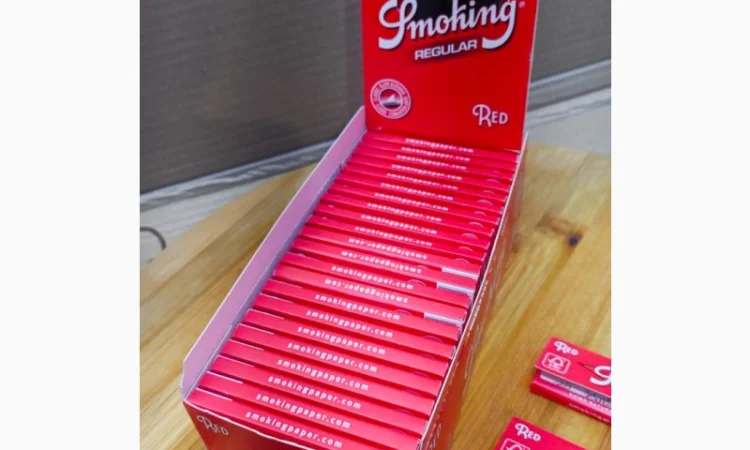 Бумага для самокруток Smoking 70 мм, Red - фото № 1