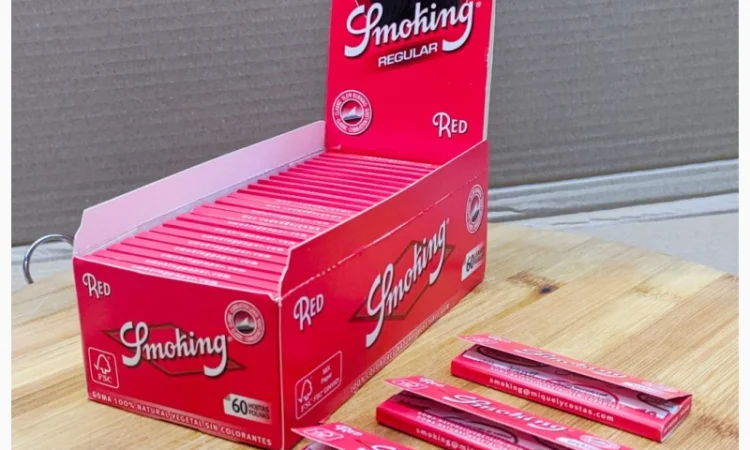 Бумага для самокруток Smoking 70 мм, Red - фото № 2