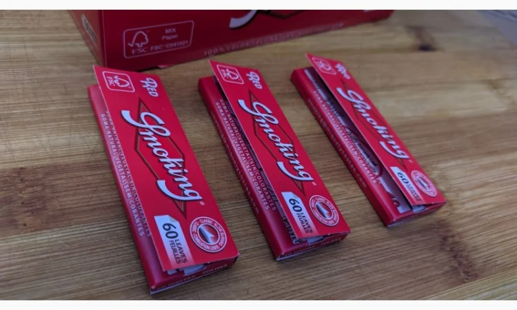 Бумага для самокруток Smoking 70 мм, Red - фото № 3