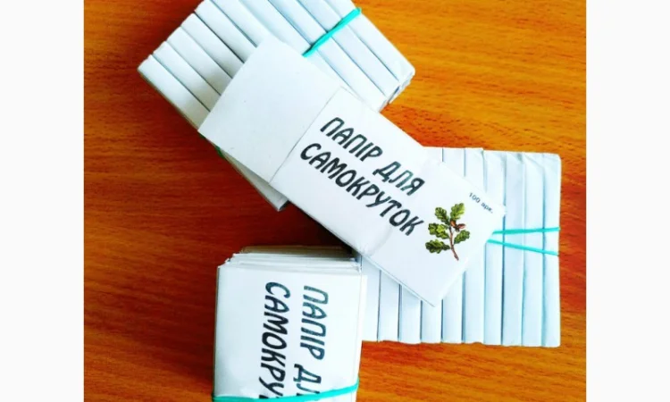 Бумага папиросная для самокруток "Дубок" Белоруссия фасовка 100листов - фото № 2