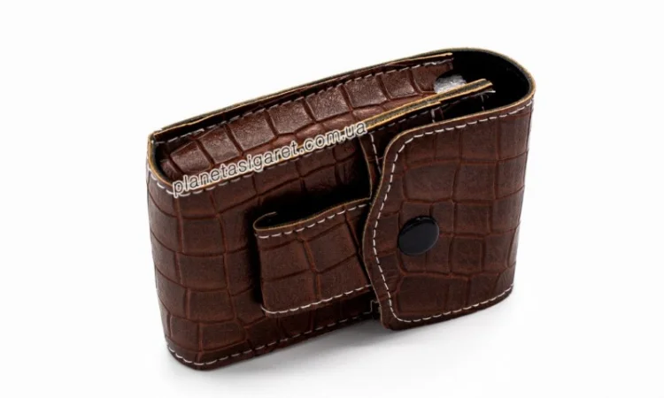Чохол, портсигар з еко-шкіри для пачки сигарет 6-0850 - фото № 1