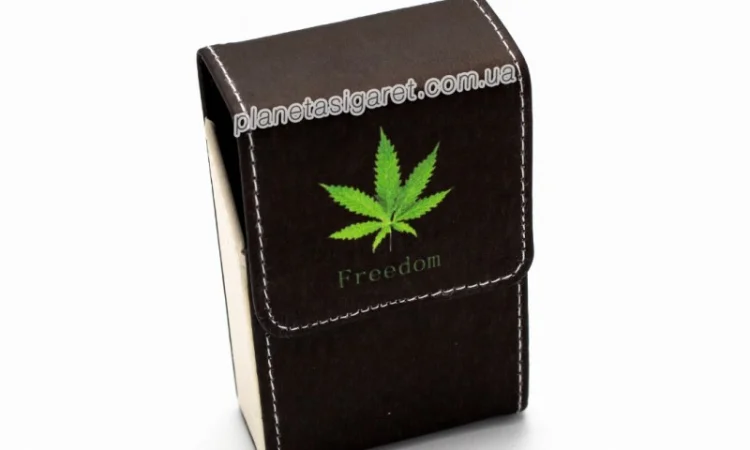 Чохол, портсигар з еко-шкіри для пачки сигарет 6-0851 - фото № 1