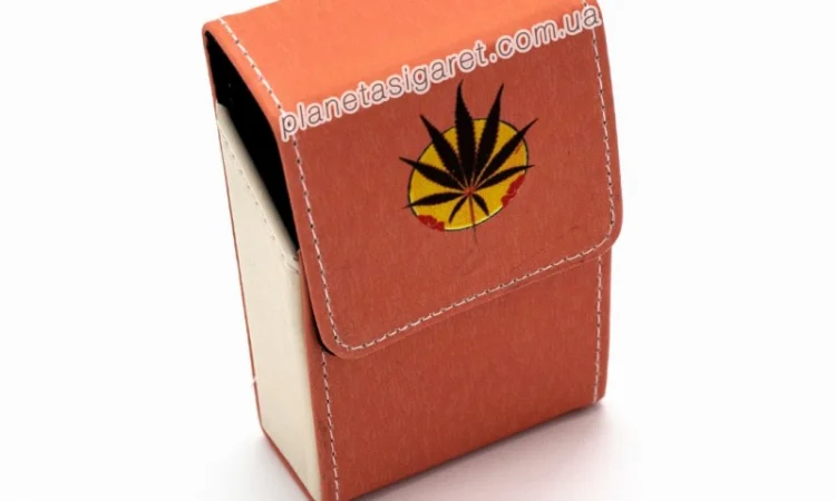 Чохол, портсигар з еко-шкіри для пачки сигарет 6-0851 - фото № 2