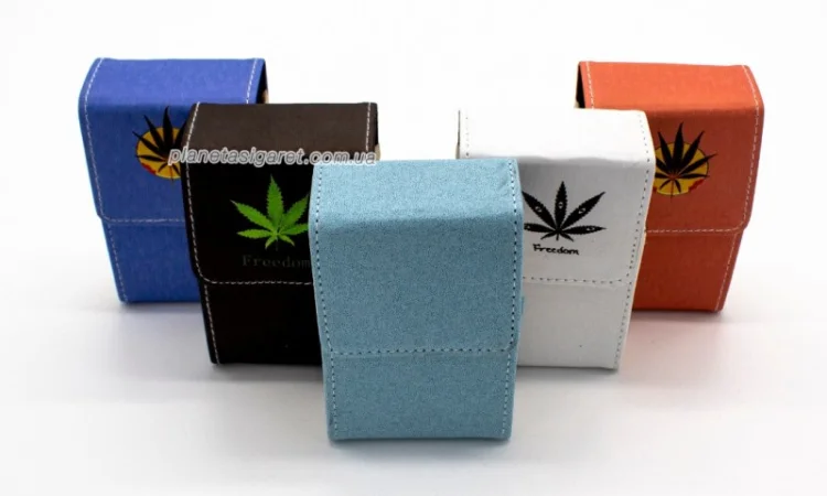 Чохол, портсигар з еко-шкіри для пачки сигарет 6-0851 - фото № 6