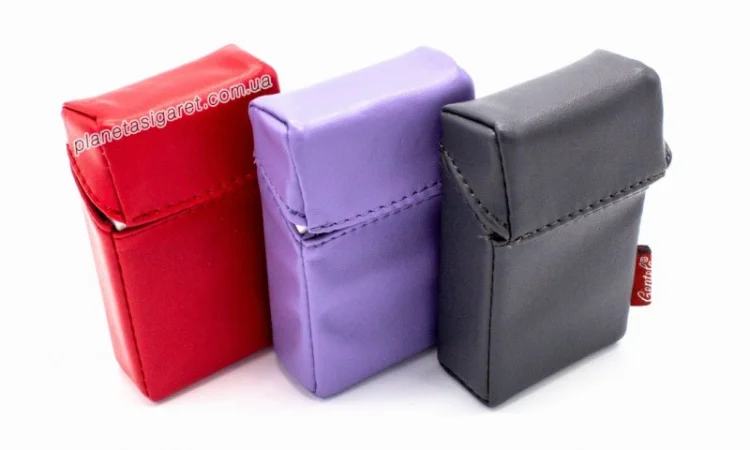 Чохол, портсигар з еко-шкіри під пачку сигарет 6-0852 - фото № 5