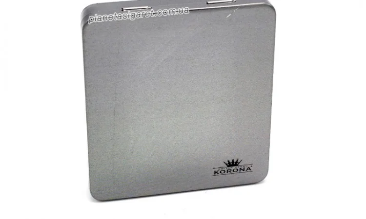 Металевий портсигар на 20 цигарок Korona - фото № 1