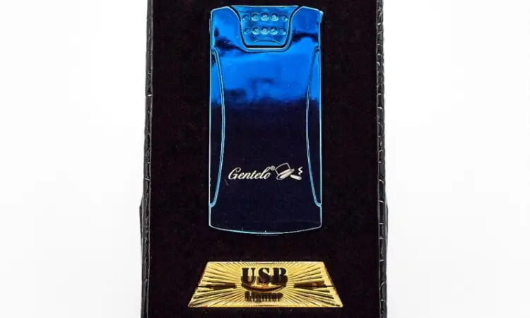 Плазменная спиральная USB-зажигалка GENTELO в подарочной упаковке 4-6511 - фото № 2