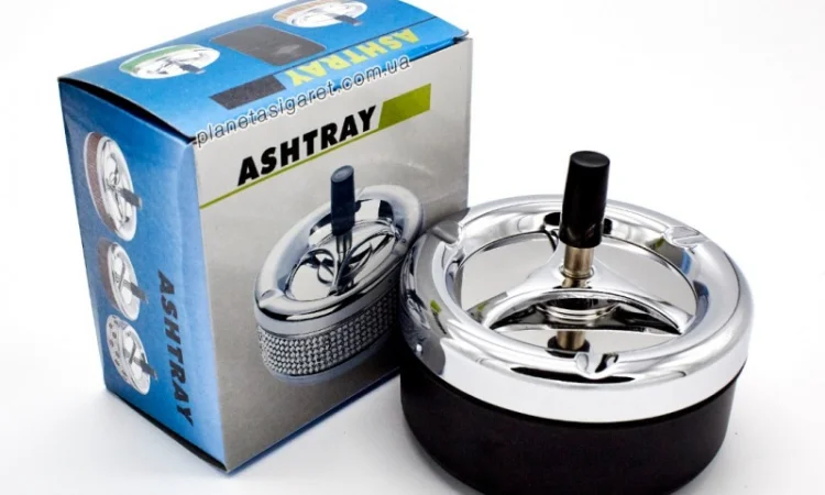 Попільничка, що крутиться, самоочисна, велика 6-1116 - фото № 2