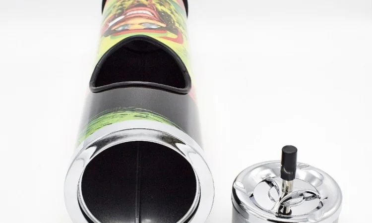 Підлогова самоочисна попільничка-урна висока 6-1419 - фото № 3