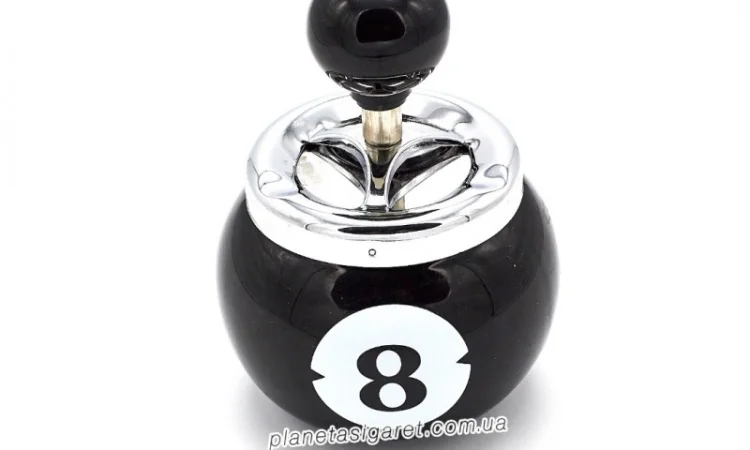 Попільничка самоочисна керамічна Більярд 6-1202 - фото № 1