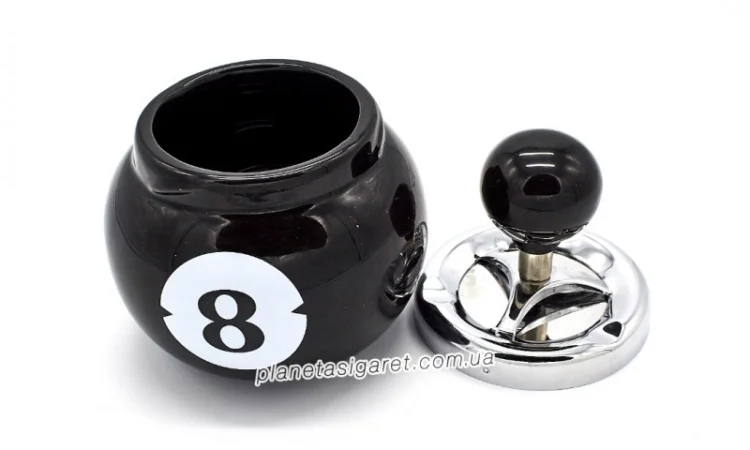 Попільничка самоочисна керамічна Більярд 6-1202 - фото № 2