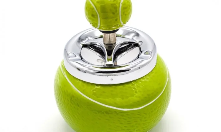 Попільничка самоочисна керамічна Теніс 6-1215 - фото № 1