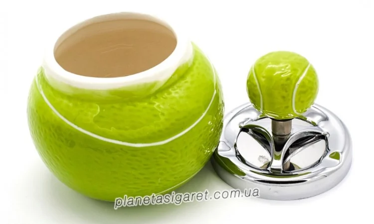 Попільничка самоочисна керамічна Теніс 6-1215 - фото № 2