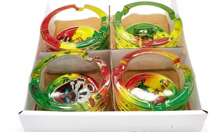 Попільничка скляна Растаман 6-1561 - фото № 5