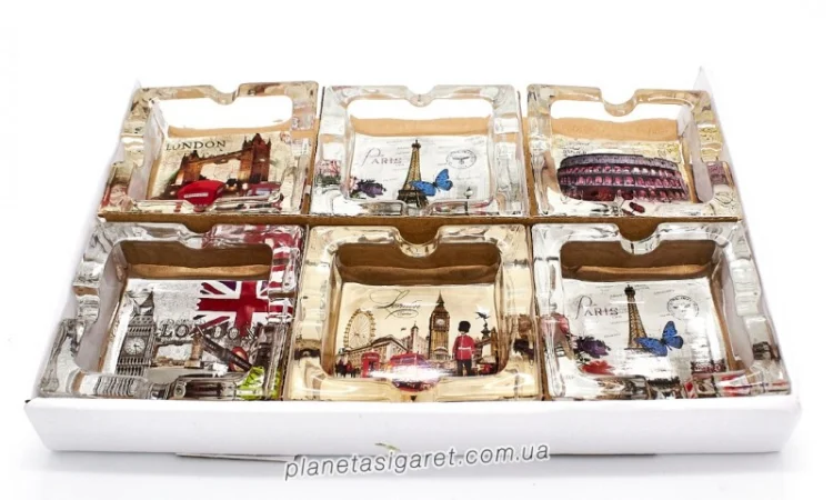 Попільничка скляна Міста 6-1563 - фото № 6