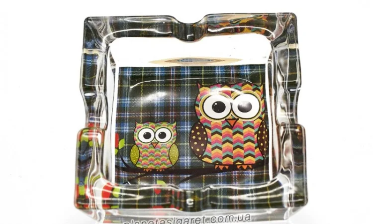 Попільничка скляна Сови 6-1564 - фото № 3