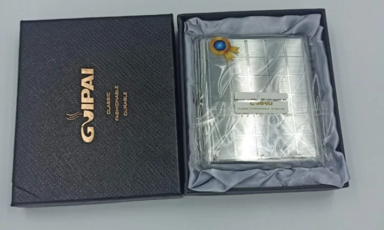 Портсигар металевий на 20 самокруток - фото № 2