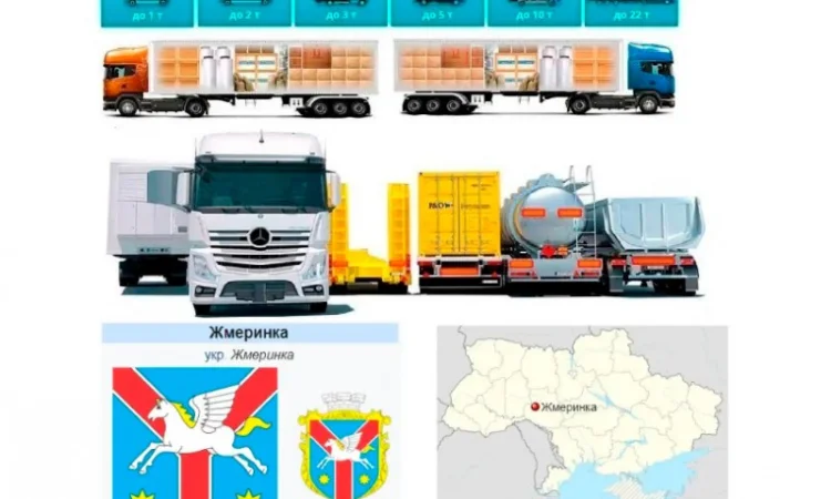 Грузоперевозки от 1 т до 22 т из Жмеринки в Жмеринку - фото № 1