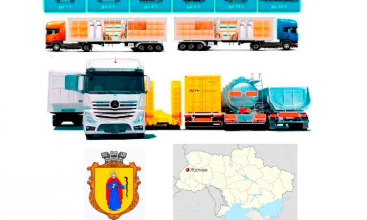 Грузоперевозки от 1 т до 22 т из Жолква в Жолков - фото № 1