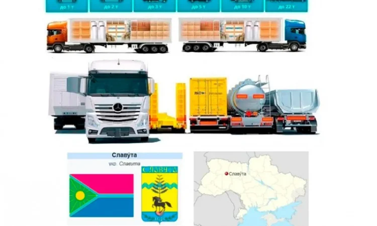 Грузоперевозки от 1 т до 22 т из Славуты в Славуту - фото № 1