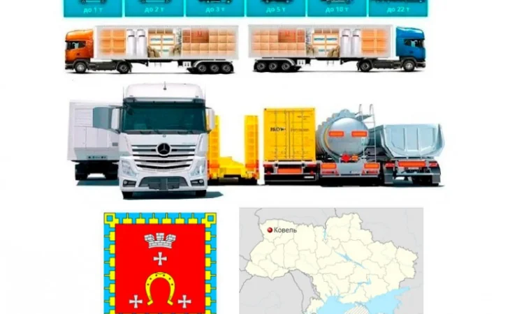 Грузоперевозки от 1 т до 22 т из Ковеля в Ковель - фото № 1