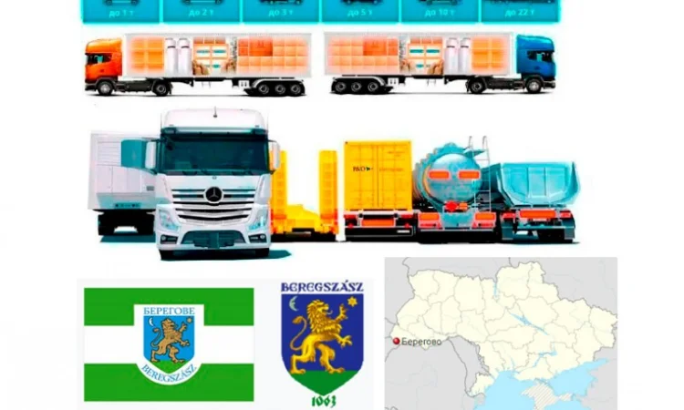 Грузоперевозки от 1 т до 22 т из Берегова в Берегово - фото № 1