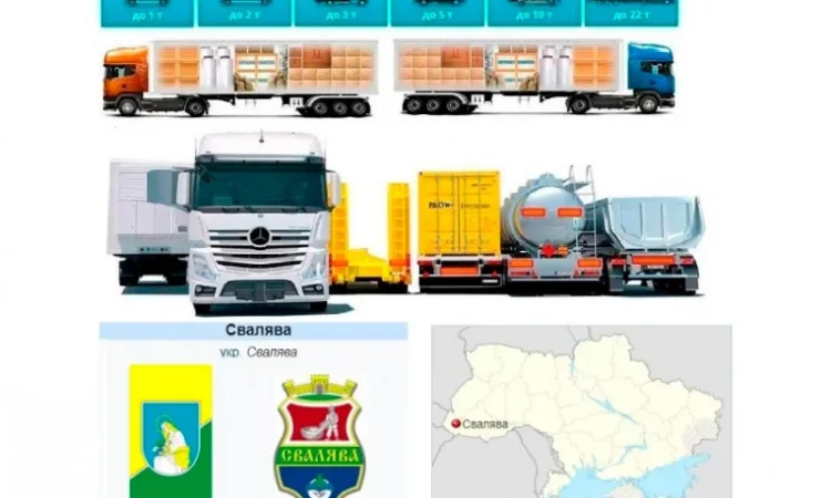 Грузоперевозки от 1 т до 22 т из Свалявы в Сваляву - фото № 1