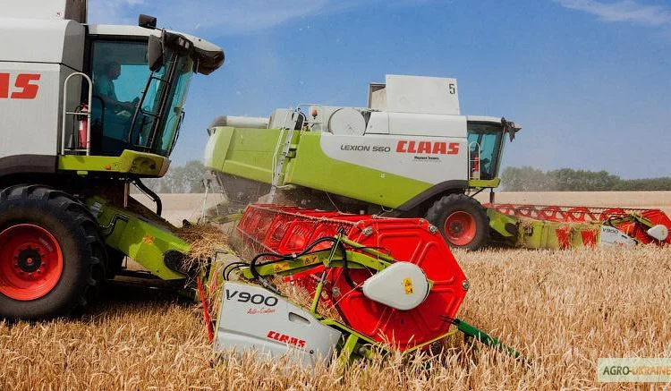 Уборка урожая зерна комбайном в г. Винница - фото № 3