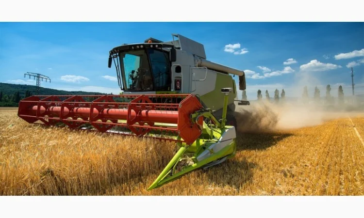 Уборка зерна комбайнами в Хмельницком - фото № 5