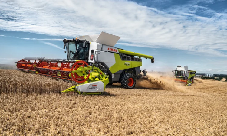 Услуги аренда комбайна уборка урожая комбайн негабарит трал Краснокутск Купянск Лозовая - фото № 1