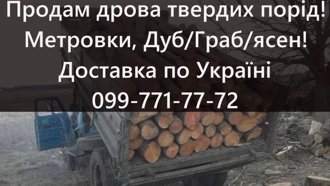 Продам дрова твердих порід, метрівки - фото № 1