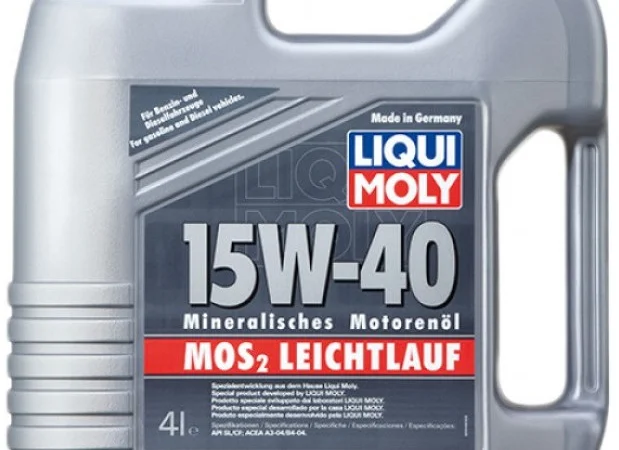 2631 Мінеральна моторна олива - MoS2 Leichtlauf SAE 15W-40 4л - фото № 1
