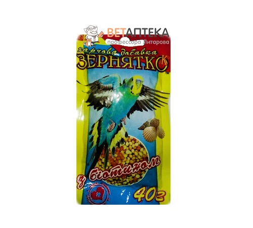 Зернятко біотин 40 гр вітаміни для папуг - фото № 1